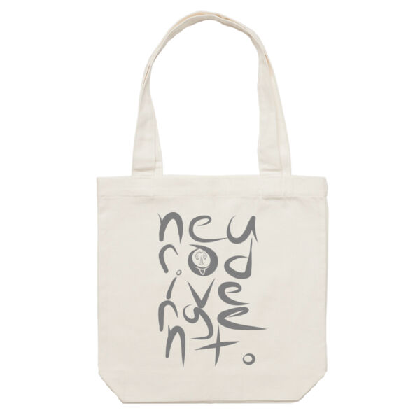 Neurodivergent Grey on Large Tote Bag Thumbnail