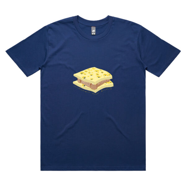 Neurodivergent Cheese Sandwich on Premium Tee. Various Colours. Thumbnail